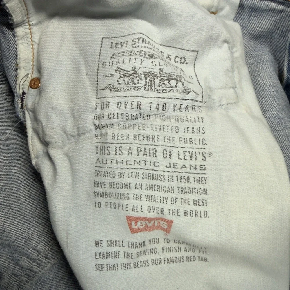 Levi's 560 Loose Fit Tapered Leg Jeans Mens 38x33 Blue Vintage Made in USA 90s‎